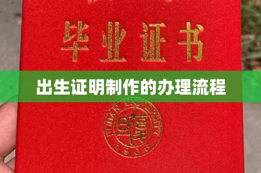 将乐出生证明制作的办理流程