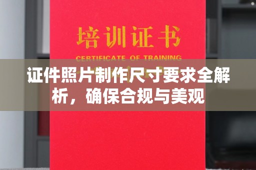 将乐证件照片制作尺寸要求全解析，确保合规与美观