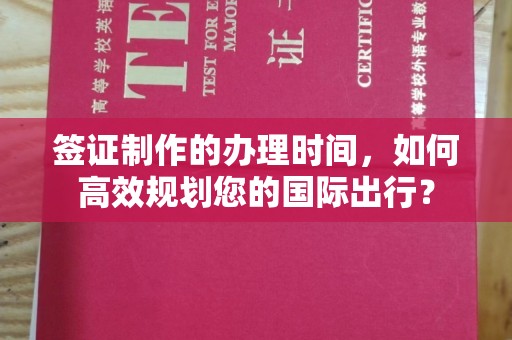 将乐签证制作的办理时间，如何高效规划您的国际出行？