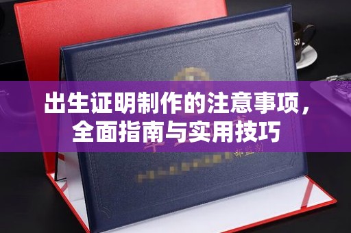 将乐出生证明制作的注意事项，全面指南与实用技巧