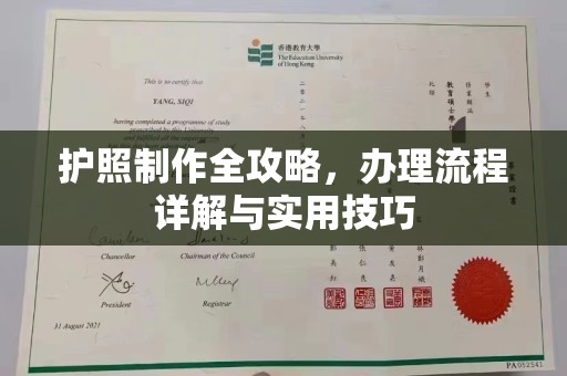 将乐护照制作全攻略，办理流程详解与实用技巧