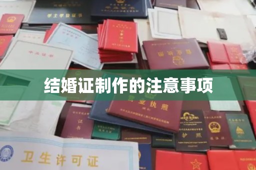 将乐结婚证制作的注意事项
